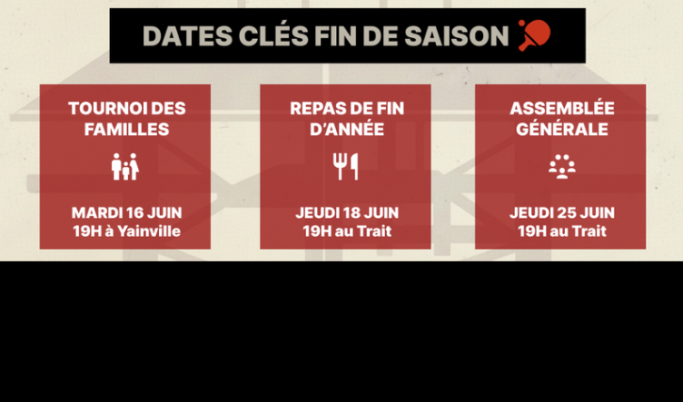 Évènements de fin d'année